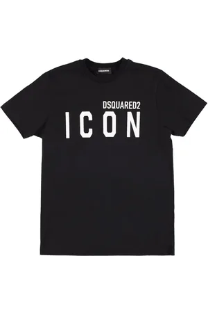 Dsquared2 T-shirt En Jersey De Coton Imprimé Logo Icon