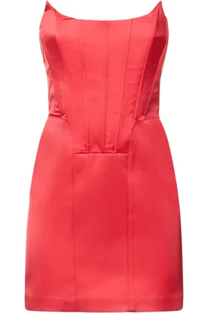 GIUSEPPE DI MORABITO Robe Bustier Courte En Satin Stretch