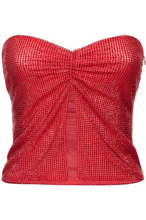 GIUSEPPE DI MORABITO Crop Top Embelli Sans Bretelles