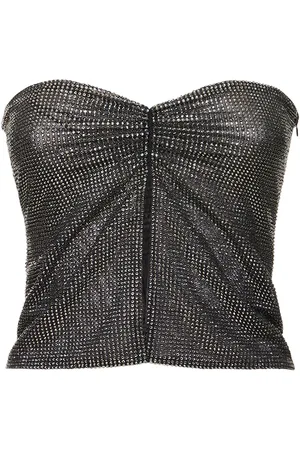 GIUSEPPE DI MORABITO Crop Top Embelli Sans Bretelles