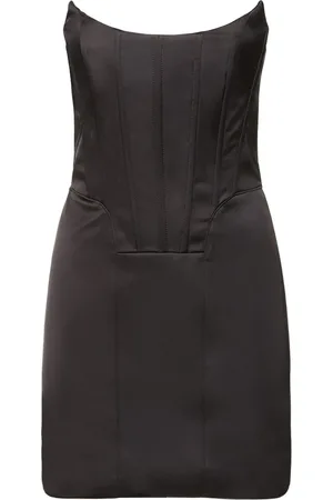 GIUSEPPE DI MORABITO Robe Bustier Courte En Satin Stretch