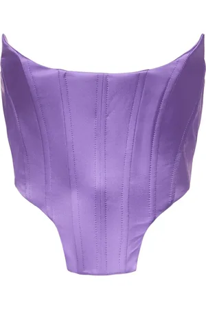 GIUSEPPE DI MORABITO Bustier En Satin Stretch