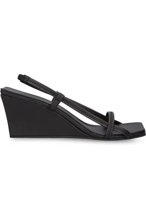 St Agni Sandales Compensées En Cuir À Brides 75 Mm