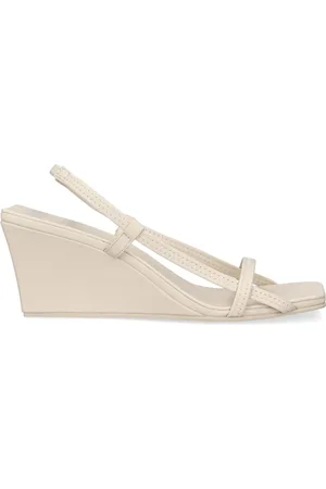 St Agni Sandales Compensées En Cuir À Brides 75 Mm