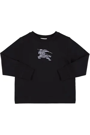 Burberry T-shirt En Jersey De Coton Avec Patch Logo