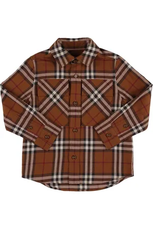 Burberry Chemise En Popeline De Coton À Carreaux