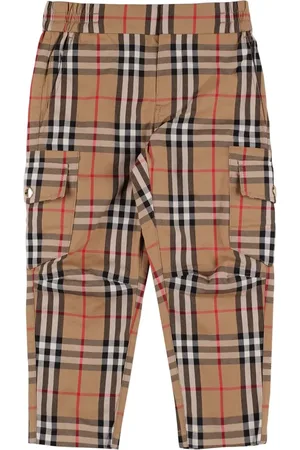 Burberry Pantalon Cargo En Coton À Carreaux