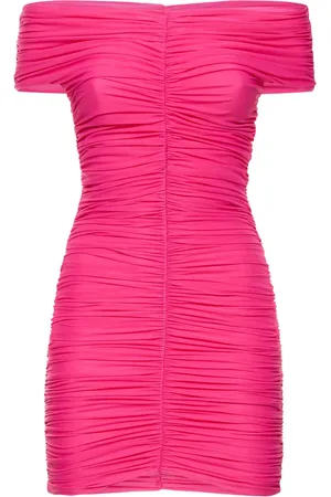 The Andamane Robe Courte En Jersey Stretch Froncé Nicola