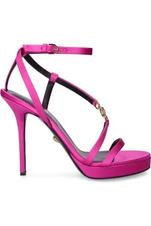 VERSACE Sandales À Talons En Satin 115 Mm