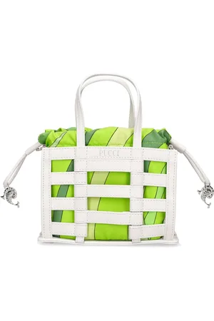 Puccini Sac Mini En Cuir Et Soie Cage