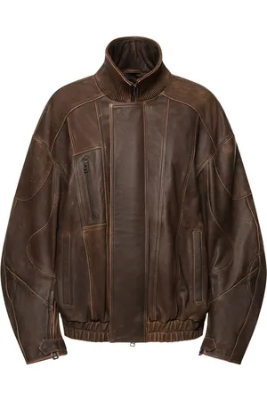 Manokhi Veste En Cuir Adwa