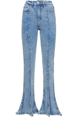 Y / PROJECT Jean Droit Taille Haute En Denim Trumpet