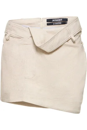 Jacquemus Jupe Courte En Toile La Mini Jupe Bahia