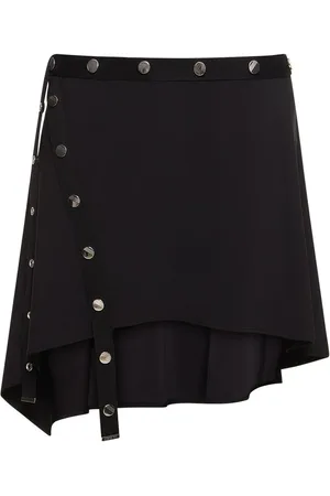 The Attico Jupe Courte Asymétrique En Jersey Stretch