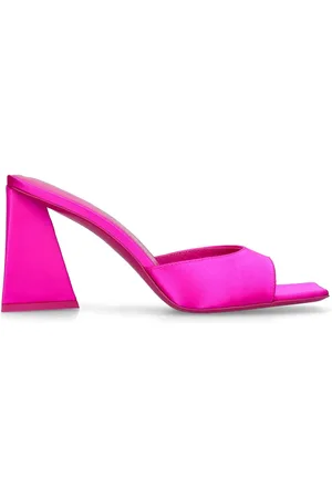 The Attico Mules En Satin Mini Devon 85 Mm