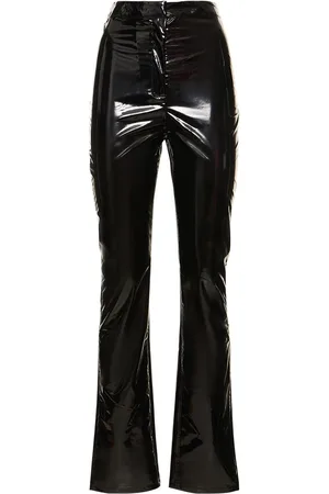 ROTATE Pantalon Slim En Matière Technique Vernie