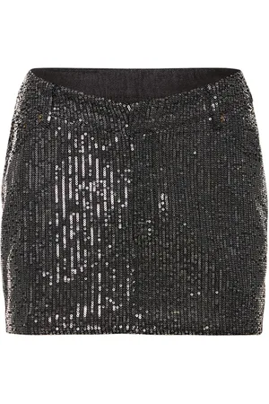 ROTATE Jupe Courte En Sergé À Sequins
