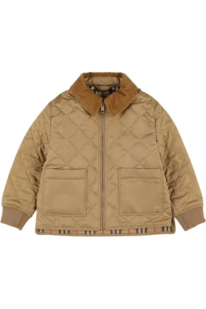 Burberry Veste En Nylon Avec Insert À Carreaux
