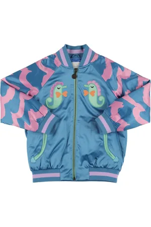 Stella McCartney Veste Bomber En Satin Brodé