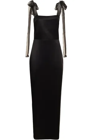 Reformation Robe Longue En Satin Kacia