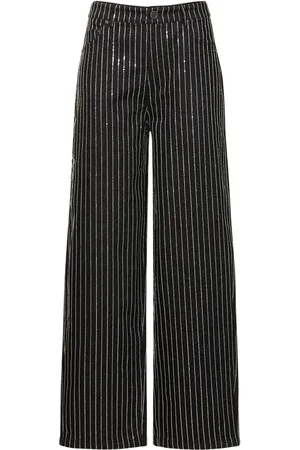 ROTATE Pantalon Ample En Sergé De Coton À Sequins