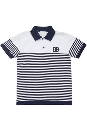 Dolce & Gabbana Polo En Jersey De Coton À Rayures