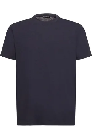 Tom Ford T-shirt En Coton Mélangé À Col Ras-du-cou