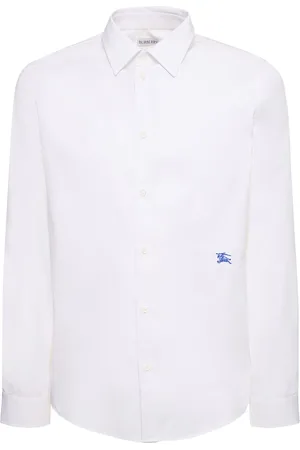 Burberry Chemise En Coton À Logo