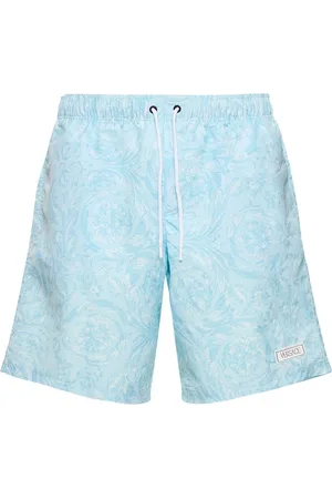 VERSACE Short De Bain En Nylon Imprimé Barocco