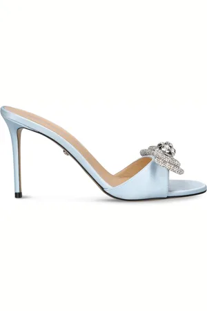 Mach & Mach Mules En Satin À Double Nœud 95 Mm