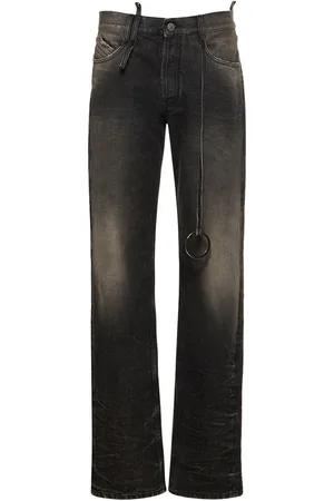 The Attico Jean Droit En Denim Détail Anneau