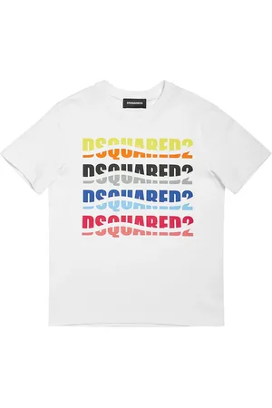 Dsquared2 T-shirt En Jersey De Coton Imprimé