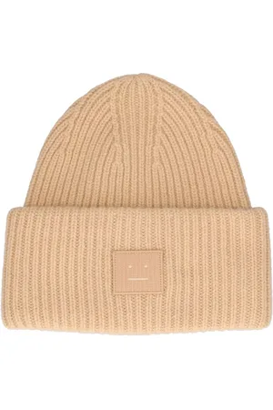 Acne Studios Bonnet En Laine Pansie Face