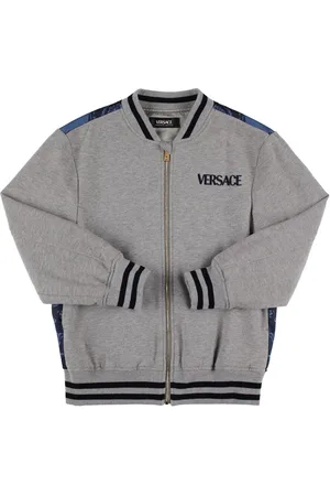 VERSACE Veste Bomber En Jersey De Coton Imprimé Dragon