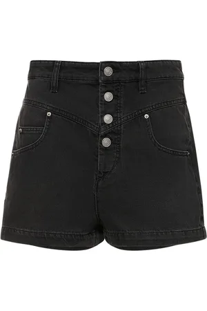 Marant Etoile Short En Coton Taille Haute Jovany