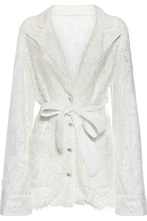 Dolce & Gabbana Veste En Dentelle À Boutonnage Simple