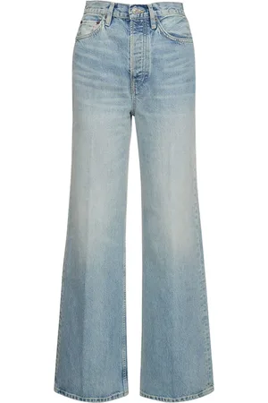 RE/DONE Jean Ample En Coton Taille Haute 70’s