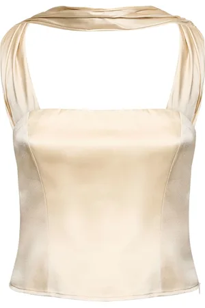 Reformation Haut En Soie Sallie