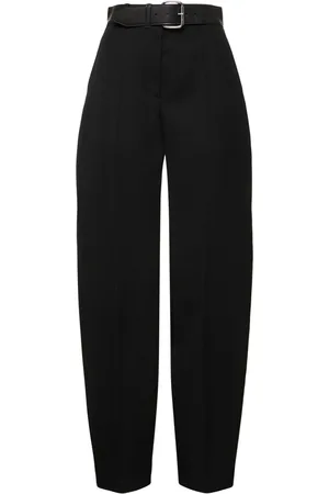Alexander Wang Pantalon Taille Haute En Laine Avec Ceinture