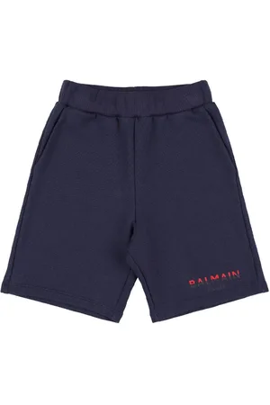 Balmain Short En Molleton De Coton Biologique