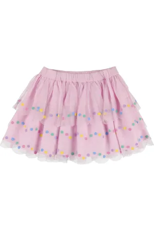 Stella McCartney Jupe Courte En Tulle Brodé