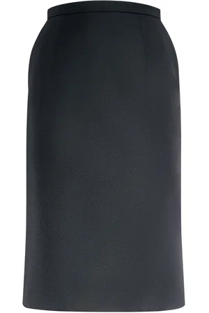 Dolce & Gabbana Jupe Mi-longue En Crêpe De Laine Mélangée
