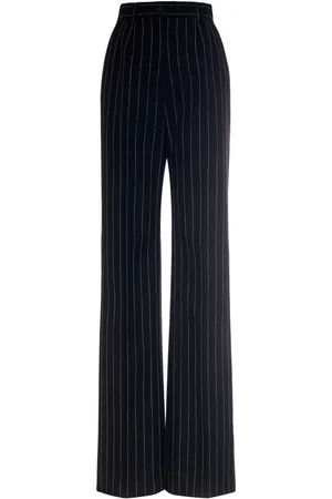 Dolce & Gabbana Pantalon Évasé En Laine À Fines Rayures