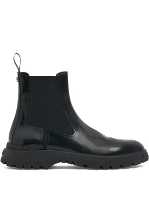 VERSACE Bottes Chelsea En Cuir