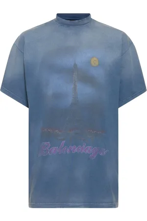 Balenciaga T-shirt En Coton Vintage New Paris Moon