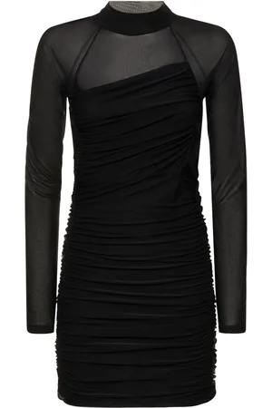 Helmut Lang Robe Courte En Jersey Stretch