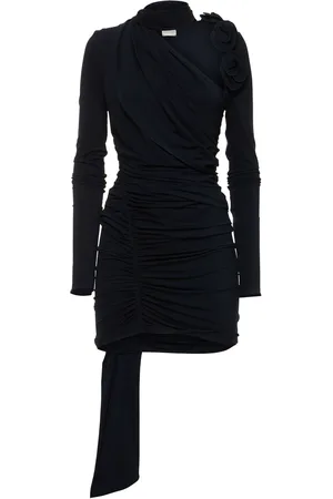 MAGDA BUTRYM Robe Courte En Jersey Drapé Avec Foulard