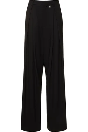 GIUSEPPE DI MORABITO Pantalon Ample En Laine Stretch