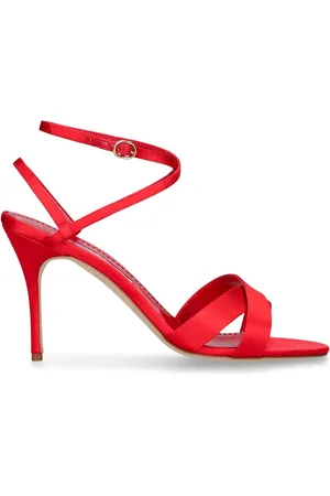 Manolo Blahnik Sandales En Satin Tormenfa 90 Mm