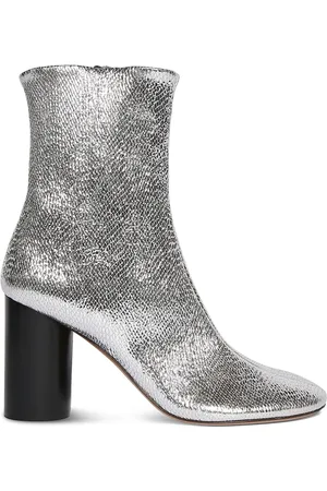 Isabel Marant Bottes En Cuir Métallisé Labee 85 Mm